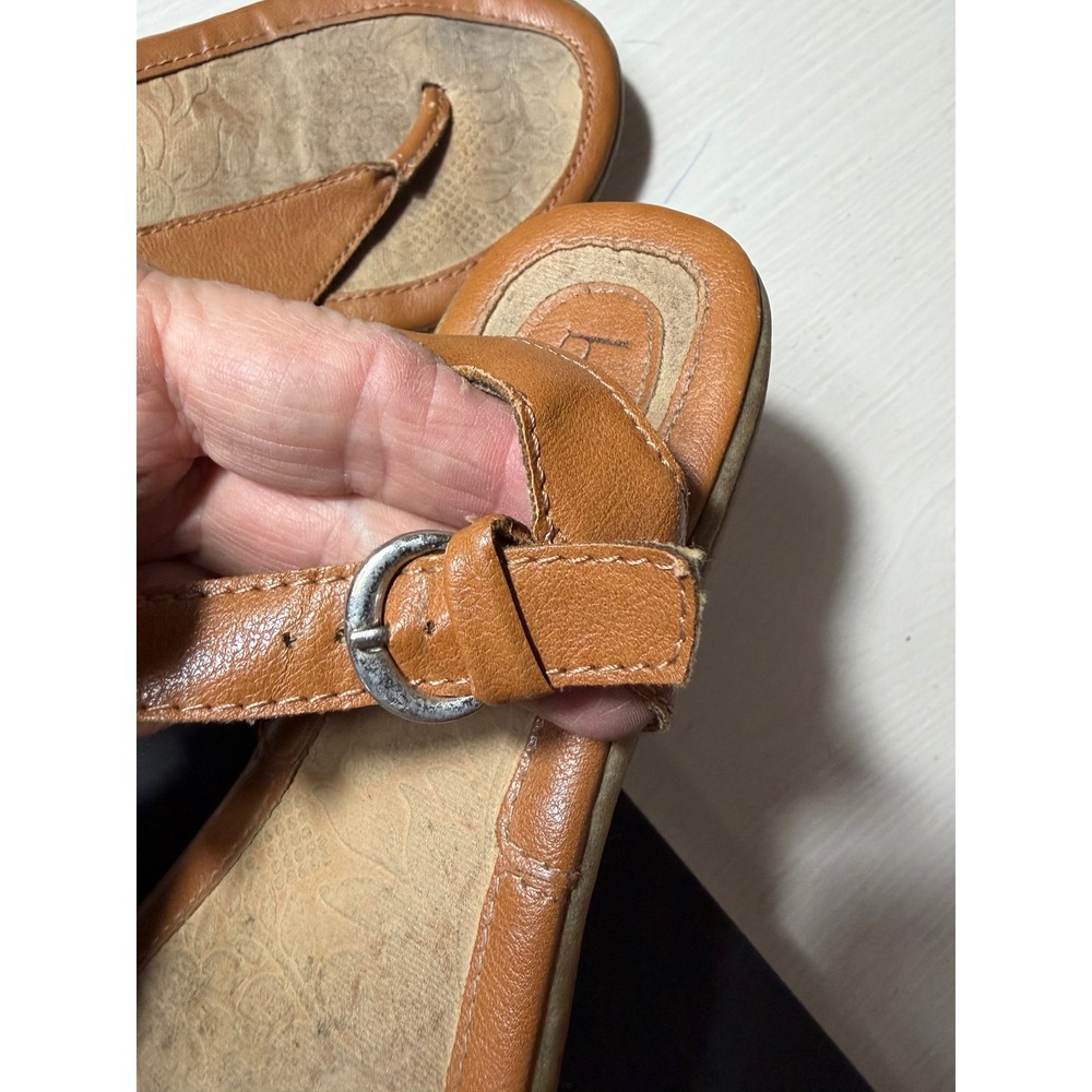 b.o.c. Born Concept Women Tan Thong Slingback Sandals Flat Buckle C76337 Size 9M - Picture 8 of 14